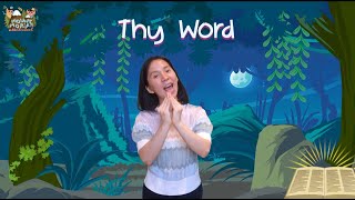 Thy Word Is A Lamp Unto My Feet  Action Song  Christian Children Song [upl. by Aneehta258]