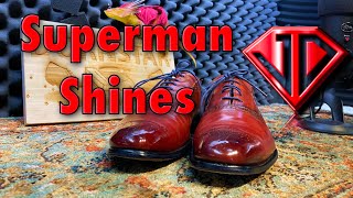 Superman Shoes  ASMR  Clark Kent Shines Again  Original Shoe Shine ASMR by Jason Dornstar [upl. by Venu]