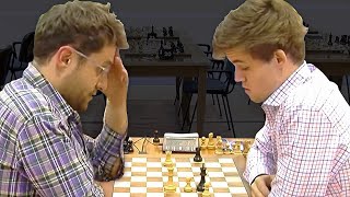 Aronian Pushes Magnus Carlsen In Huge Time Trouble [upl. by Ferrigno135]