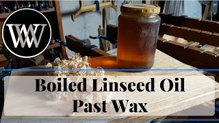 How to use Boiled Linseed Oil and Paste Wax for a Wood Finish BLO and Pastwax [upl. by Silber]