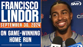 Francisco Lindor opens up about Mets winning the fight for the playoffs Edwin Diaz going long  SNY [upl. by Ycnahc]