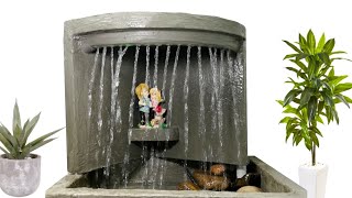 Awesome Wonderful Cement Water Fountain  Cemented Life Hacks [upl. by Mindi873]