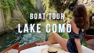 EXCLUSIVE Boat tour and MAJESTIC villas on Lake Como Italy [upl. by Miller]