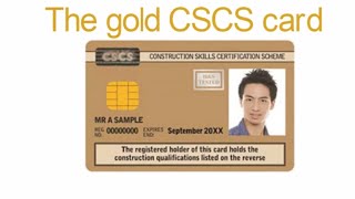 The gold CSCS card [upl. by Atilal224]