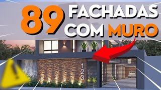 🏡 89 FACHADAS de MUROS de CASAS MODERNAS e SIMPLES  IDEIAS LINDAS para INSPIRAR o seu PROJETO [upl. by Bayless722]