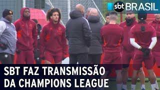 SBT transmite Champions League para todo o Brasil nesta 3ªfeira 12dez  SBT Brasil 111223 [upl. by Mohorva]