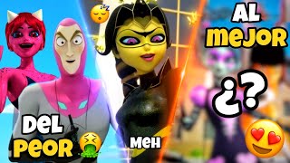 Clasificando TODOS los TRAJES de Akumas en Miraculous Ladybug Tier List [upl. by Kcirtapnaes]