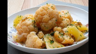 Coliflor con patatas al pimentón  Karlos Arguiñano [upl. by Namad]