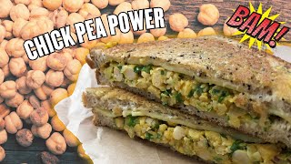 High Protein Grilled Chickpea Sandwich [upl. by Lleddaw116]