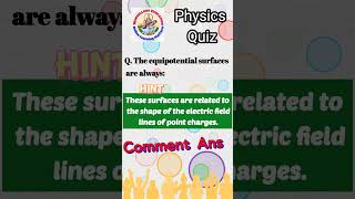 Equipotential Surface class 12 Chapter 2 Physics MCQ Question marvellouseducation physics shorts [upl. by Lothar]