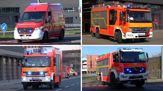 SONDERFAHRZEUGE ALARMIERUNG amp MEHR  Einsatzfahrten Feuerwehr MÜLHEIM AN DER RUHR  Feuerwache 1 [upl. by Ettevol]