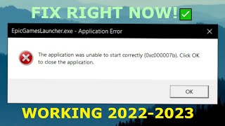 Epic Games error 0xc000007b  2024 FULL STEP BY STEP SOLUTIONFIX ✅ [upl. by Sheldon]