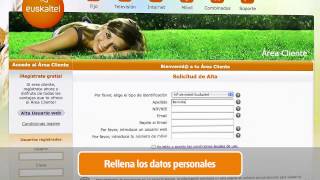 Euskaltel acceso Área Cliente  Cómo darse de alta [upl. by Rosabel492]