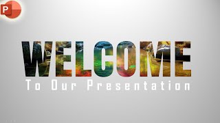 How to make a classic animated welcome slide in PowerPoint [upl. by Lexie]