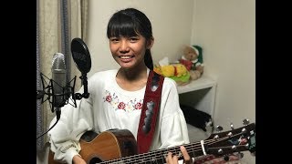 YUI  Rolling star 弾き語り凛13歳 [upl. by Sacken442]