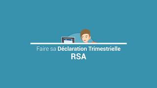 Comment faire sa Déclaration Trimestrielle RSA sur caffr [upl. by Alyhc293]