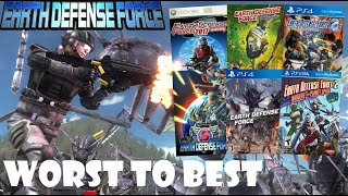 Ranking EVERY EDF Game WORST TO BEST Top 8 Games [upl. by Ariek228]