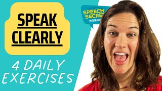 Speak More Clearly 4 Speech Therapy Exercises for Articulation [upl. by Ednew136]