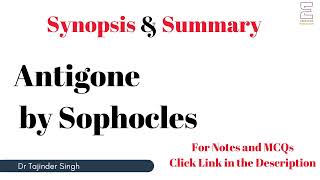 Antigone  Sophocles  Synopsis  Summary  UGC NTA PGT TGT English [upl. by Publius]