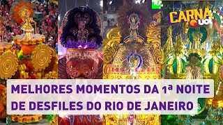 Carnaval 2023 Confira os melhores momentos da 1ª noite de desfiles na Sapucaí [upl. by Akelam]