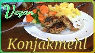 Linsen Burger mit Konjakmehl VEGAN  Jenna Linaa [upl. by Rickard]