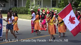 Canada Day Parade July 1 2024 Miramichi NB [upl. by Stclair]