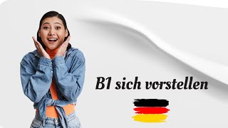 B1 PRÜFUNG SICH VORSTELLEN DEUTSCH LERNEN SPRECHEN UND HÖREN A2 B1 [upl. by Euqilegna]