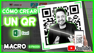 Generador de codigo QR en excel  8 pasos MACRO Excel [upl. by Ardnuek]