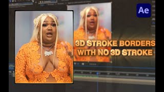 3D stroke borders without 3D stroke  After Effects tutorial [upl. by Fianna]