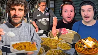 PROVANDO COMIDAS DE RUA TÍPICAS DO ORIENTE MÉDIO  React Mundo Sem Fim [upl. by Nywrad973]