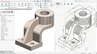 SolidWorks Tutorial for Beginners Exercise 7 [upl. by Carrew340]