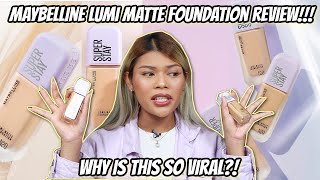 NEW MAYBELLINE LUMI MATTE FOUNDATION REVIEW FOR OILYSWEATY SKIN  FLASH TEST amp WEAR TEST [upl. by Elok]