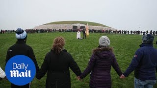 Winter Solstice celebrations at Newgrange Ireland [upl. by Sayles]