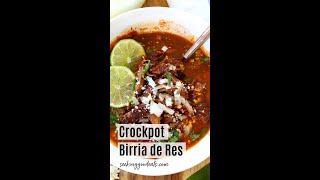 Crockpot Birria Recipe with Beef  shorts [upl. by Nyladnar]