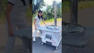 Rural firewood stove Household firewood stove Stainless steel firewood stove Mobile firewood [upl. by Haidadej473]