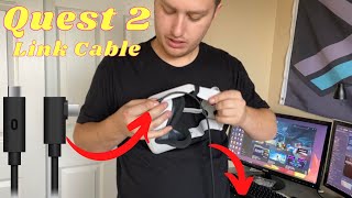 Meta Quest 2 mit USB Kabel am PC einrichten ☝️😌☝️ Oculus Link Cable Speed Test KIWIdesign SHORTS [upl. by Emee]