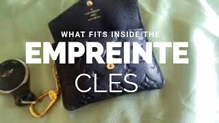 What fits insideLouis Vuitton Empreinte Noir Cles key pouch [upl. by Litha]