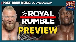 WWE Royal Rumble 2022 Preview w Ariel Helwani  POST News 128 [upl. by Ahseinek]