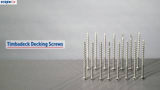 Timberdeck Double Countersunk Stainless Steel Decking Screws  Screwfix [upl. by Quartana]