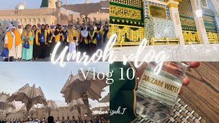 Madinah Jumu’ah Rawdah Last day😔  Vlog 10 [upl. by Yznel]