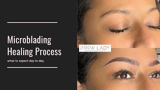 Microblading Healing Process  What to expect so ya dont freak out [upl. by Animas]