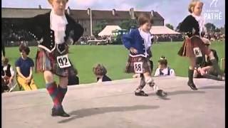 Young Highland dancers  Inverness  Gathering of the clans 1966 [upl. by Ahseihs]