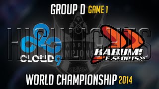 Cloud 9 vs Kabum E Sports Game 1 S4 Worlds Highlights  LoL World Championship 2014 S4 C9 vs KBM [upl. by Akierdna562]