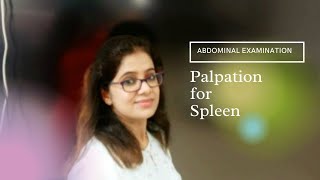 Palpation for spleen [upl. by Ayana]