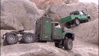 6X6 vs 4X4 lets crawl Scale Town  RC CWR [upl. by Nomra739]