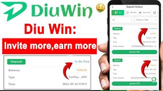 How to Invite people on Diu win app amp earn more [upl. by Kal]