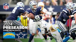 Los Angeles Chargers vs Dallas Cowboys  2024 Preseason Week 3 Game Highlights [upl. by Ly]