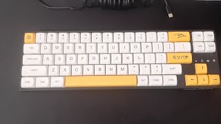 LTC NB 681 Nimbleback  Honey and Milk themed keycaps [upl. by Andres]