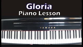 Gloria  Piano Lesson In C [upl. by Adnamaa]