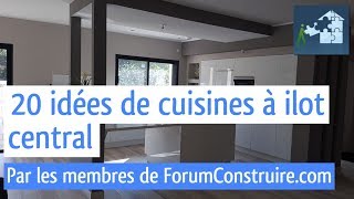 20 idées de cuisines à ilot central [upl. by Eiramacissej]